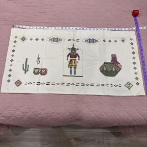 Cross Stitch Native American Wall Hanging
